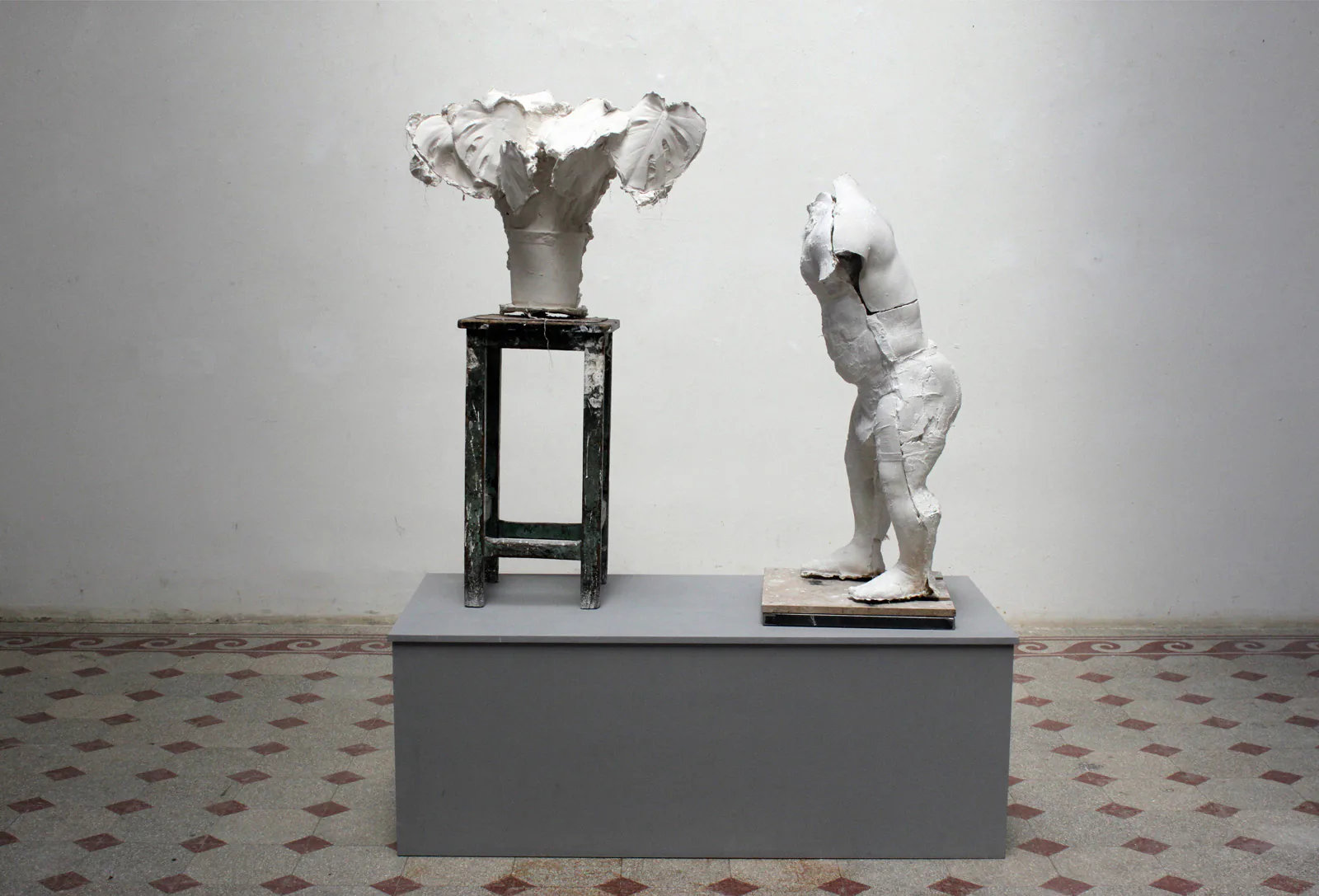 Back to the nature — gipsz, szék, fa, vas, 2019–2020